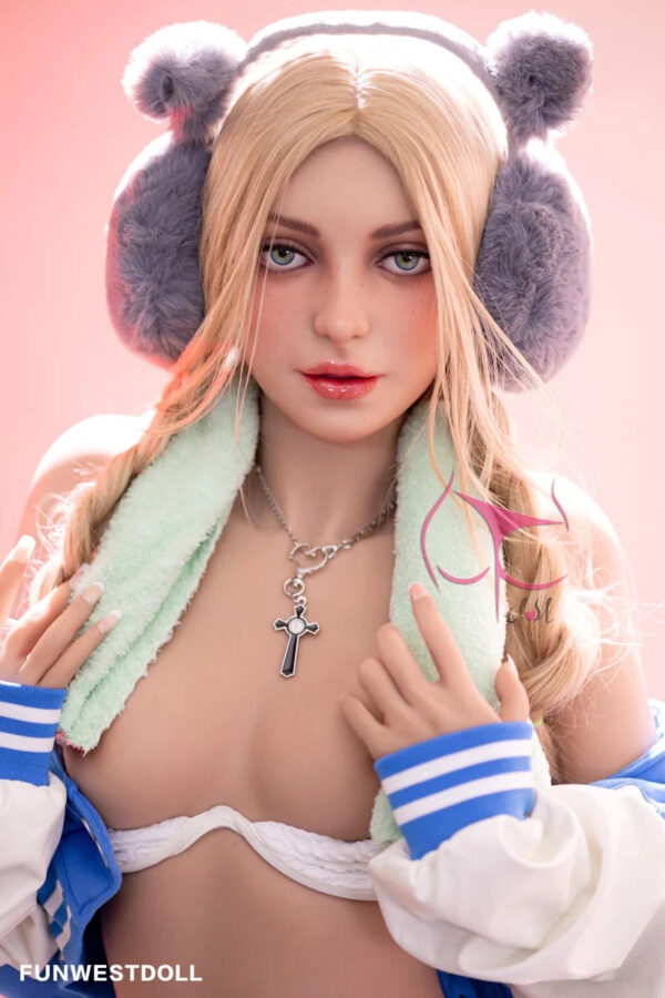 Funwest Doll Alison 159cm #031 Lebensechte Sexpuppe A Cup TPE Anime Liebespuppe – Image 12