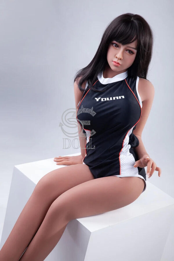SE DOLL Bella 150cm E Cup TPE Sexpuppe Japanische Schönheit mit kleinem Gesicht und großen Brüsten – Bild 5